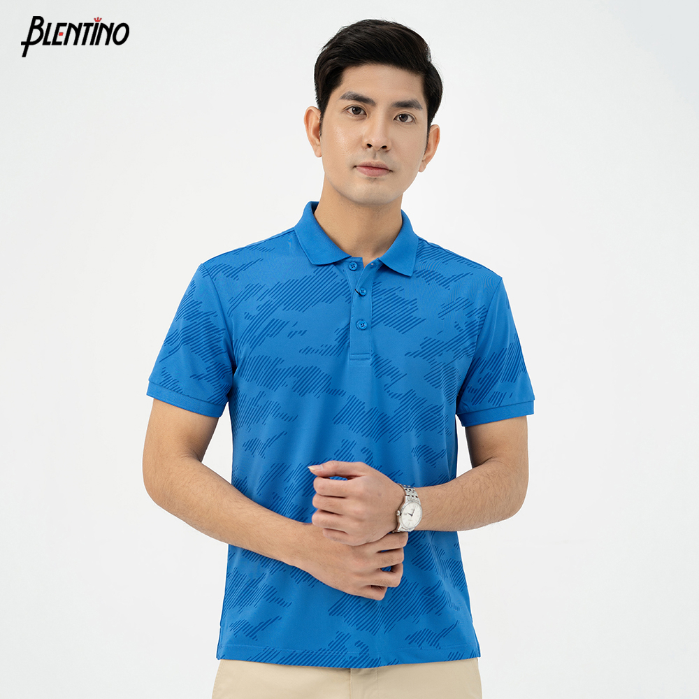 Áo Polo Nam Blentino Premium, Chất Cotton Cao Cấp, Mát, Thấm Hút Tốt, Thiết Kế In Phối Cổ Trẻ Trung (PL2304)