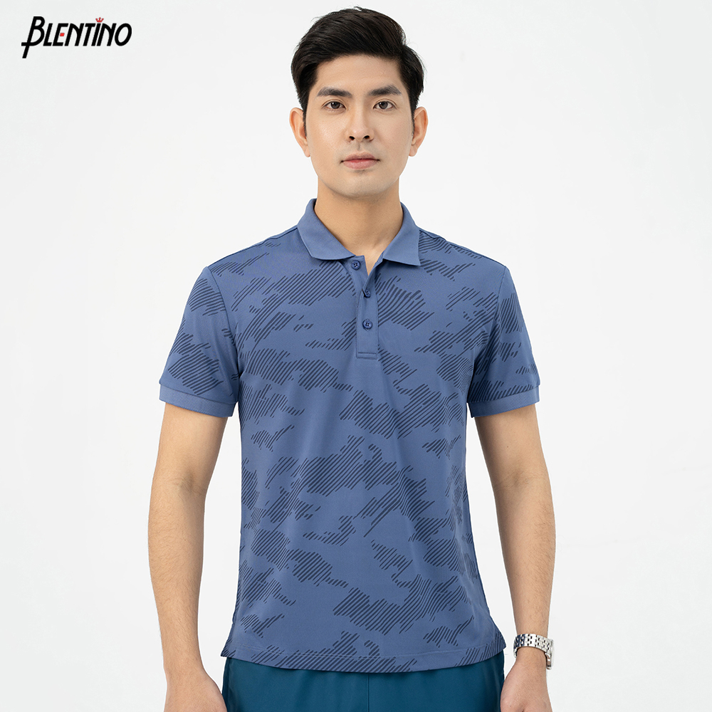 Áo Polo Nam Blentino Premium, Chất Cotton Cao Cấp, Mát, Thấm Hút Tốt, Thiết Kế In Phối Cổ Trẻ Trung (PL2304)