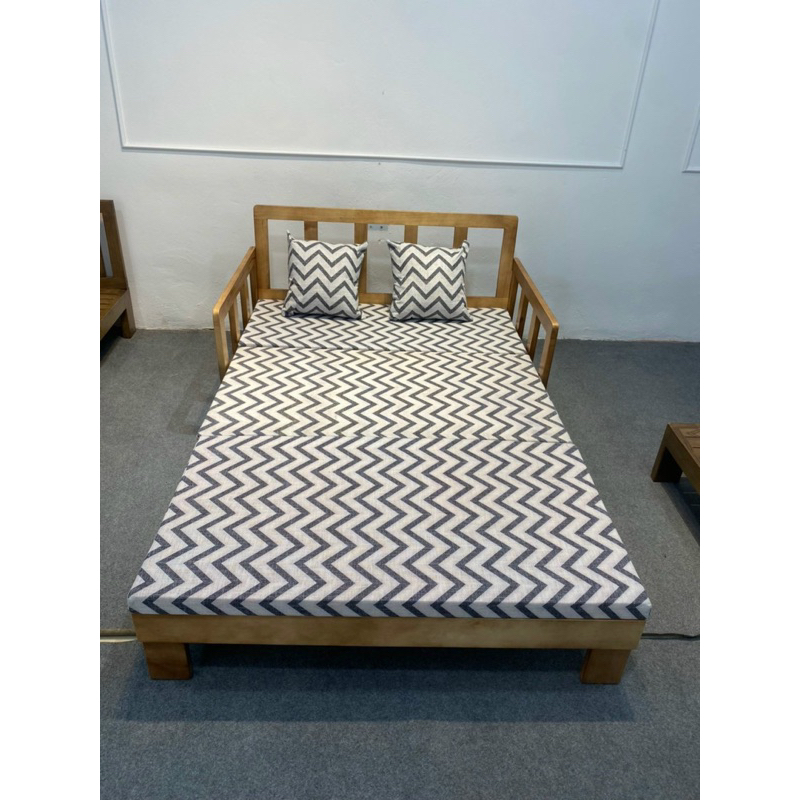 giường gập thành ghế sofa giường kéo kèm đệm