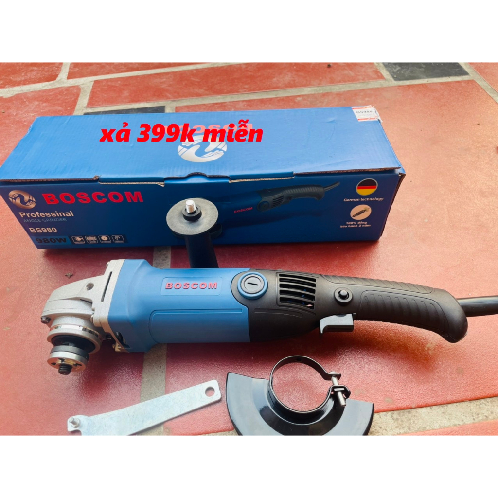 Máy mài máy cắt cầm tay BOSCOM 980W  lõi đồng bảo hành 12 tháng