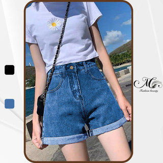 QUẦN SORT JEAN NỮ LƯNG CAO QUA RỐN LẬT LAI