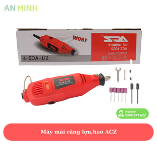 Máy mài nanh heo ACZ -  DTS Máy Mài Khuôn Mini 220V Tặng kèm 3 đá mài + 1 bộ chổi than + 1 đầu chụp