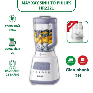 [Mã SPHACL10 giảm 6% đơn 1TR2] Máy xay sinh tố Philips HR2221 - HR2222 - HR2223 - Bảo hành chính hãng 24 tháng