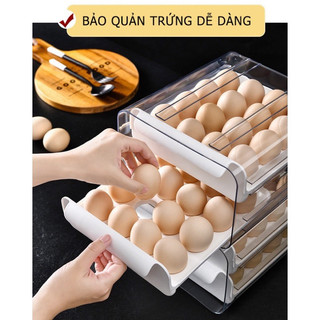 Hộp đựng trứng 2 tầng