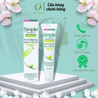Kem Dưỡng Mắt Dạng Lăn Giảm Thâm Simple Revitalising Eye Roll-On 15ml