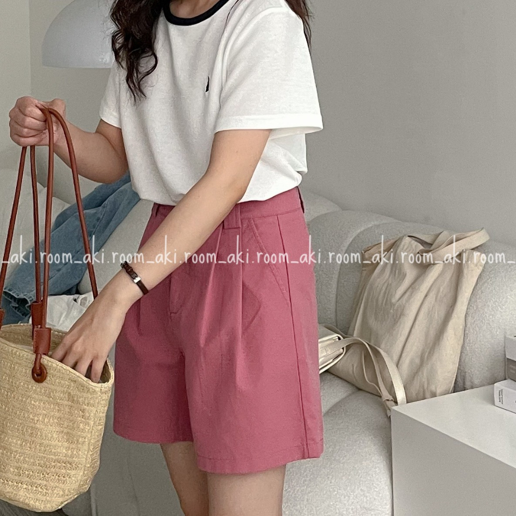 Áo thun chất tổ ong cổ viền lệch màu thêu logo thỏ ngực trái 9154
