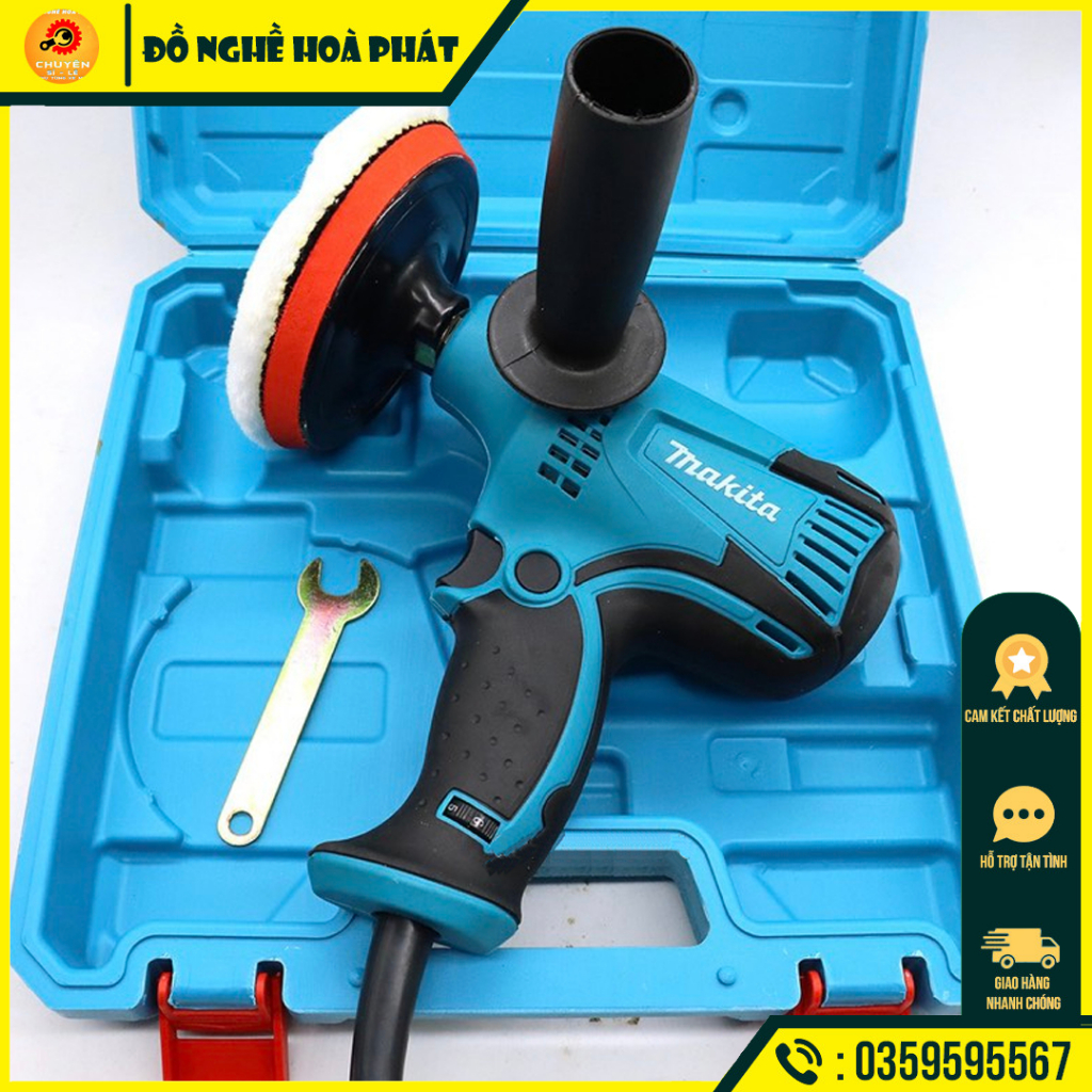 Máy đánh bóng ô tô MAKITA GV6010 - Máy đánh bóng, làm bóng, chà nhám ô tô, xe máy Mini CHÍNH HÃNG LOẠI 1