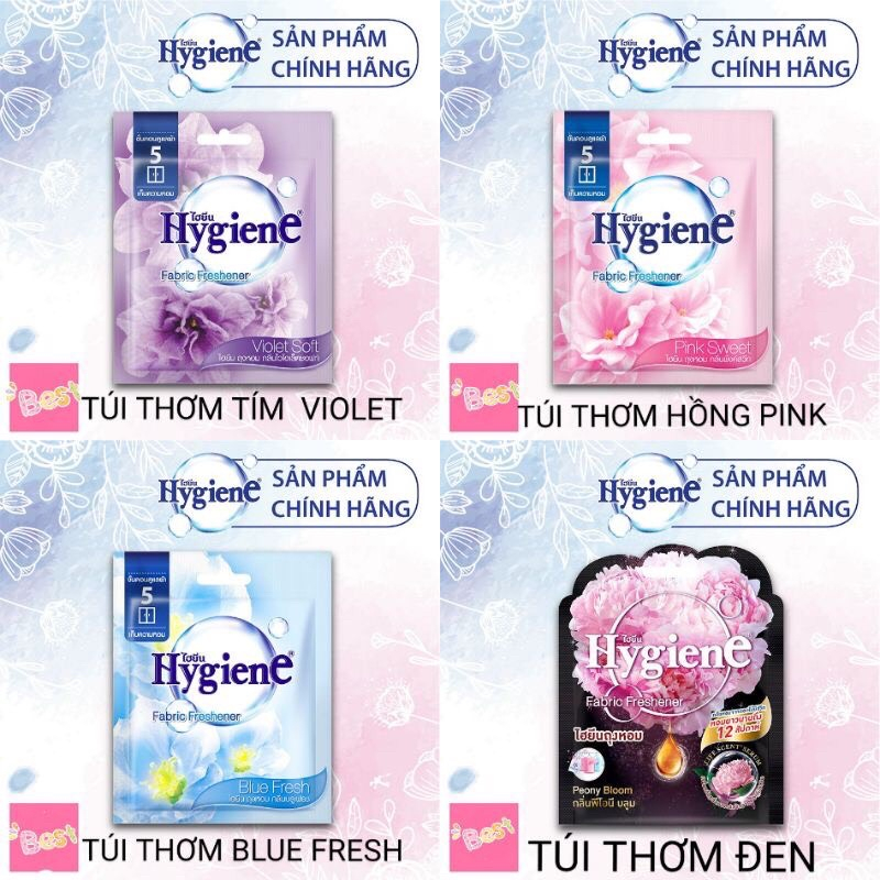 Túi Thơm Để Tủ Quần Áo Hygiene Thái Lan 8g