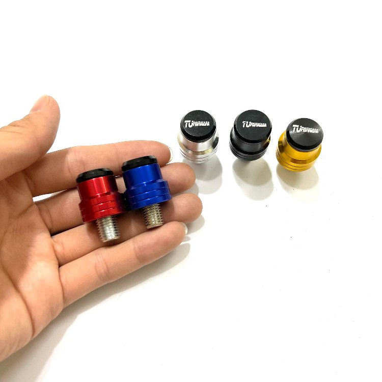 Ốc Chân Gương Xe Máy Nhôm Cnc Đầy Đủ Các Màu