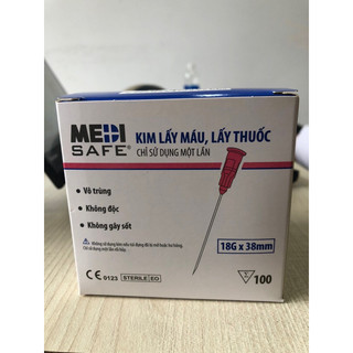 Đầu Kim Lấy Thuốc 18G, 20G Medisafe - Hộp 100 Chiếc