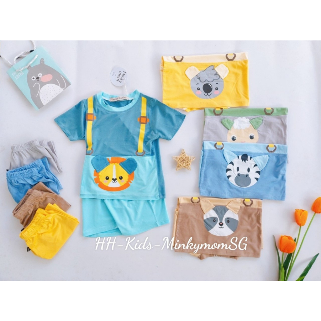 Bộ Cộc Tay Cho Bé, Bộ Thun Lạnh Giả Yếm Chuẩn Loại 1 Cho Bé Trai Bé Gái Từ 8 - 18kg