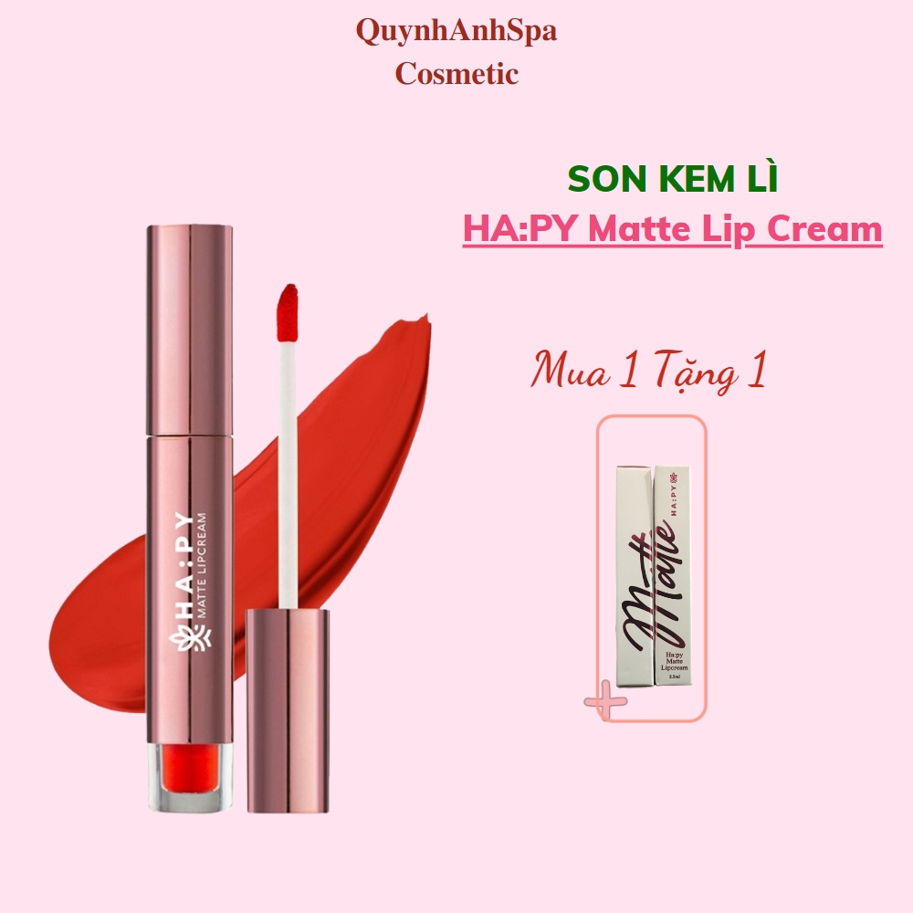 Son kem lì Ha:py Matte Liptstick Mini Garden 3.5ml 9 màu son quynhanhspa20