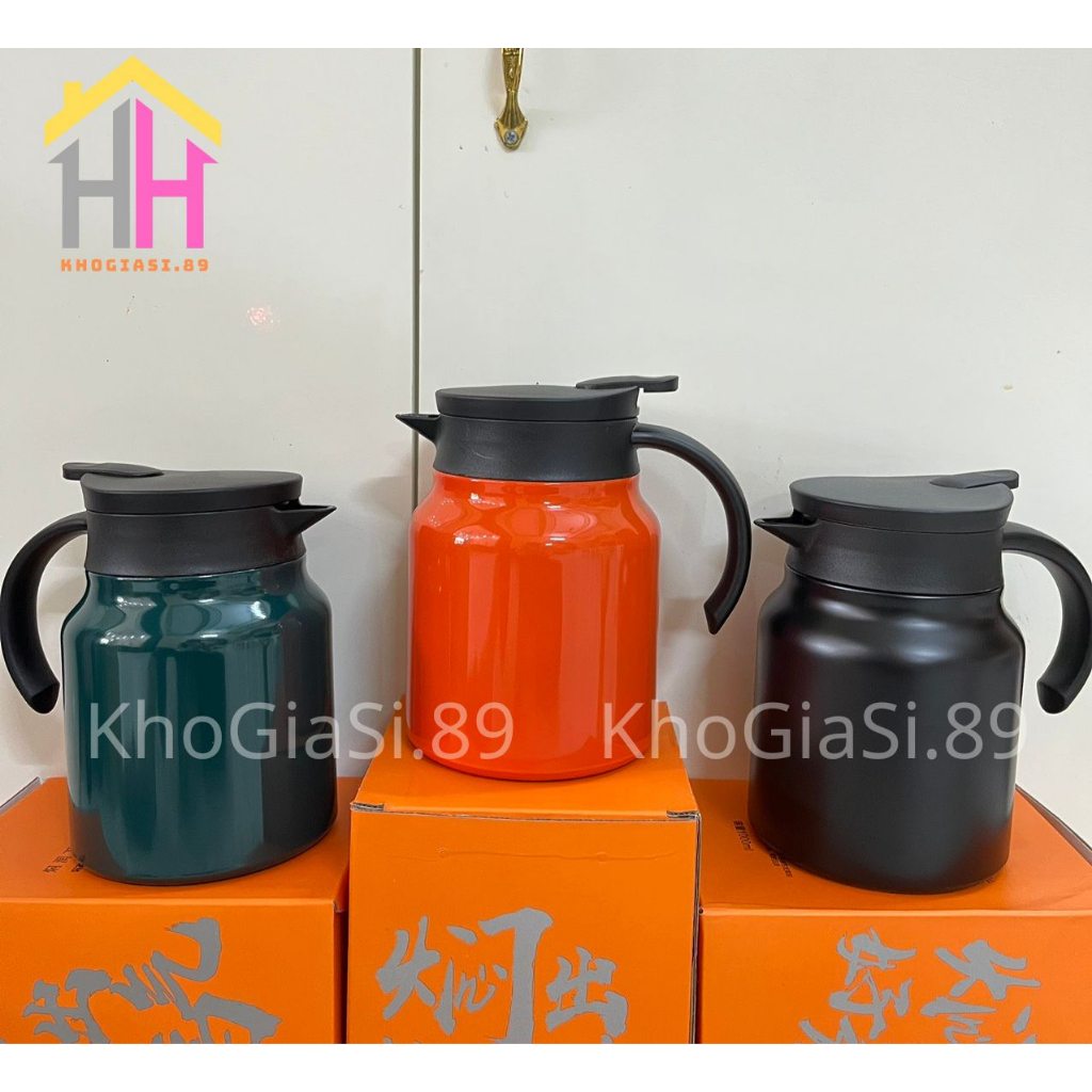 Ấm Pha Trà, Giữ Nhiệt Có Lọc Trà. Hộp Có Quai Xách Tiện Lợi