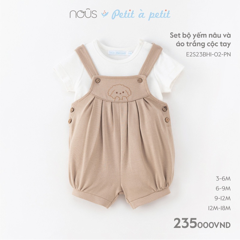 Set sơ sinh, body Nous dành cho bé trai , bé gái từ 3-6m đếm 12-18m