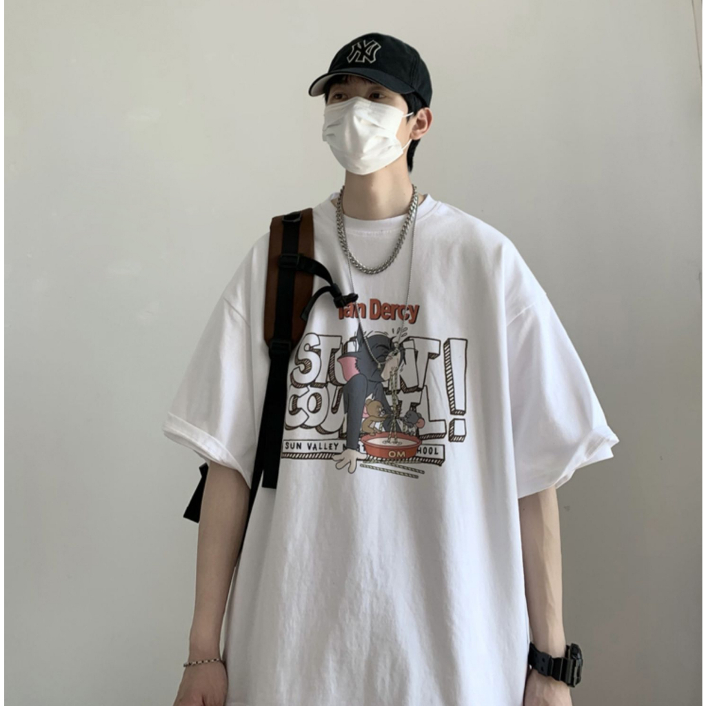 Áo Phông Cổ Tròn AR01 mới nhất 2023, Áo Thun Nam Nữ Form Rộng Tay Lỡ Unisex Basic Overisze Chouanh