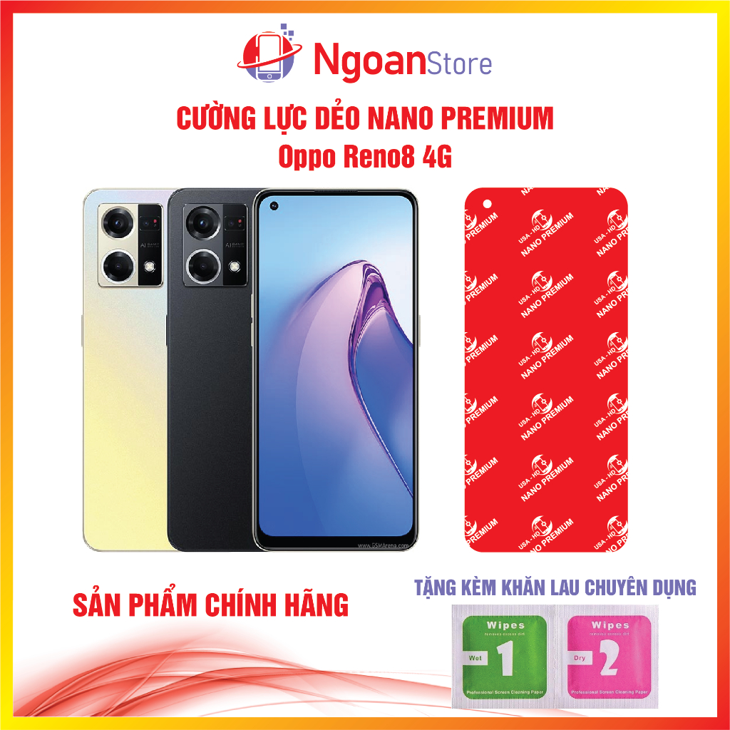 Cường lực dẻo Nano cho Oppo Reno8 4G - Ngoan Store
