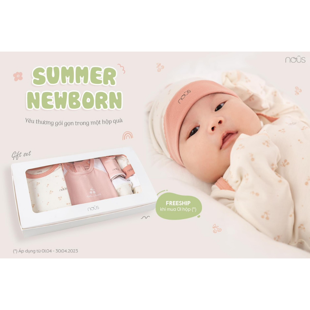 Nous - Sét quà sơ sinh Newborn cao cấp nguyên hộp NB