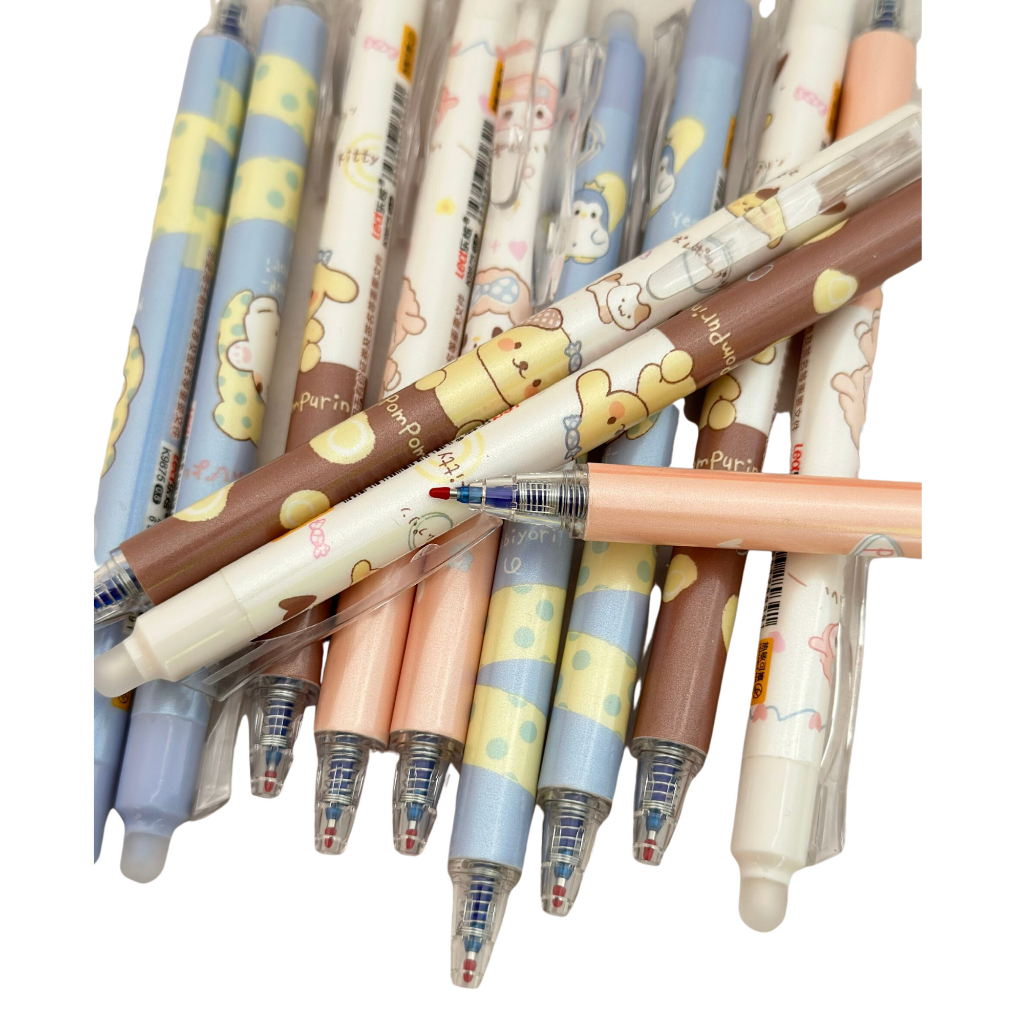 Bút gel xóa được dạng bấm hình gấu, chim cánh cụt, phi hành gia