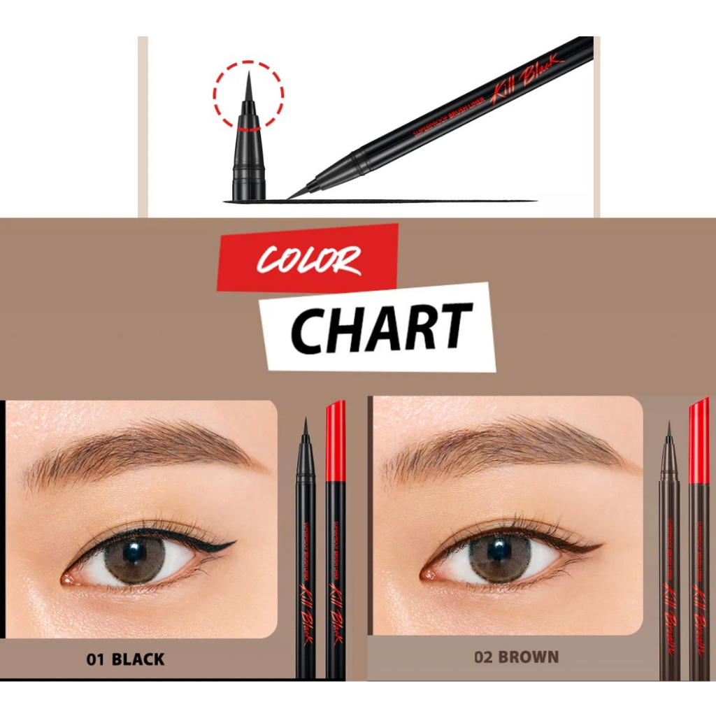 Bút Kẻ Viền Mắt Chống Trôi Clio Superproof Brush Liner 0.55ml