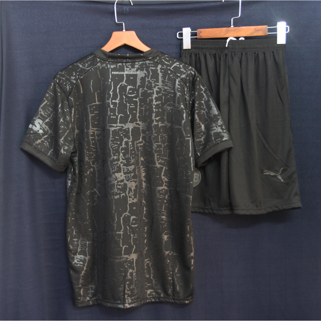 Bộ áo đấu Dortmund đen 2023 , mẫu mới hoạ tiết lạ mắt