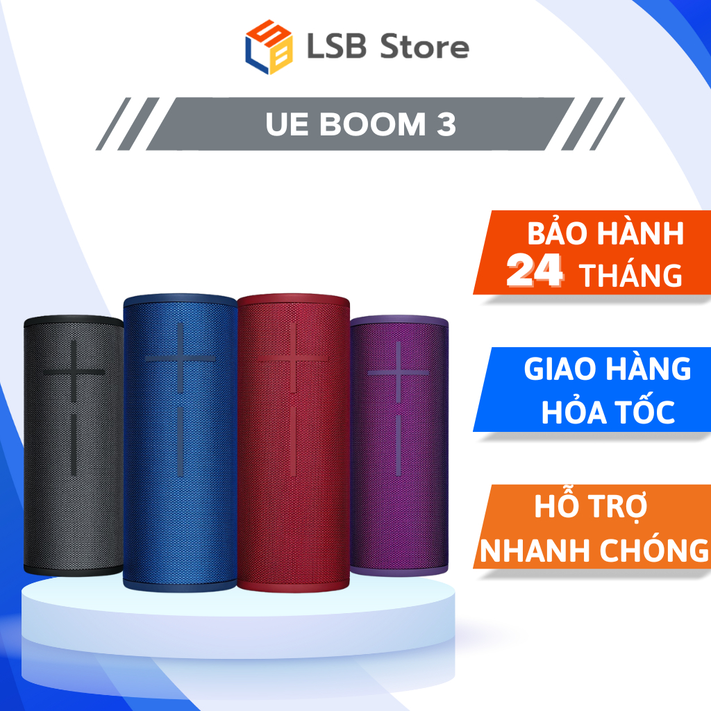 Loa Bluetooth Ultimate Ears Boom 3 | Hàng Chính Hãng | Bảo Hành 24 Tháng | LSB Store