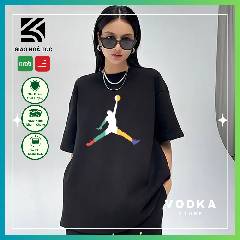 Bộ thun cao cấp JD Họa Tiết unisex form rộng chất coton mát mịn thấm hút mồ hôi