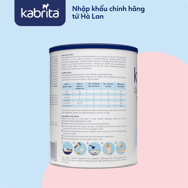 Sữa Dê Kabrita số 2 (lon 800g)