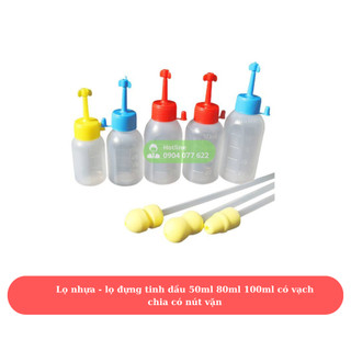 Combo 10 lọ nhựa 50m 80ml 100ml san chiết ,lọ đựng tinh heo