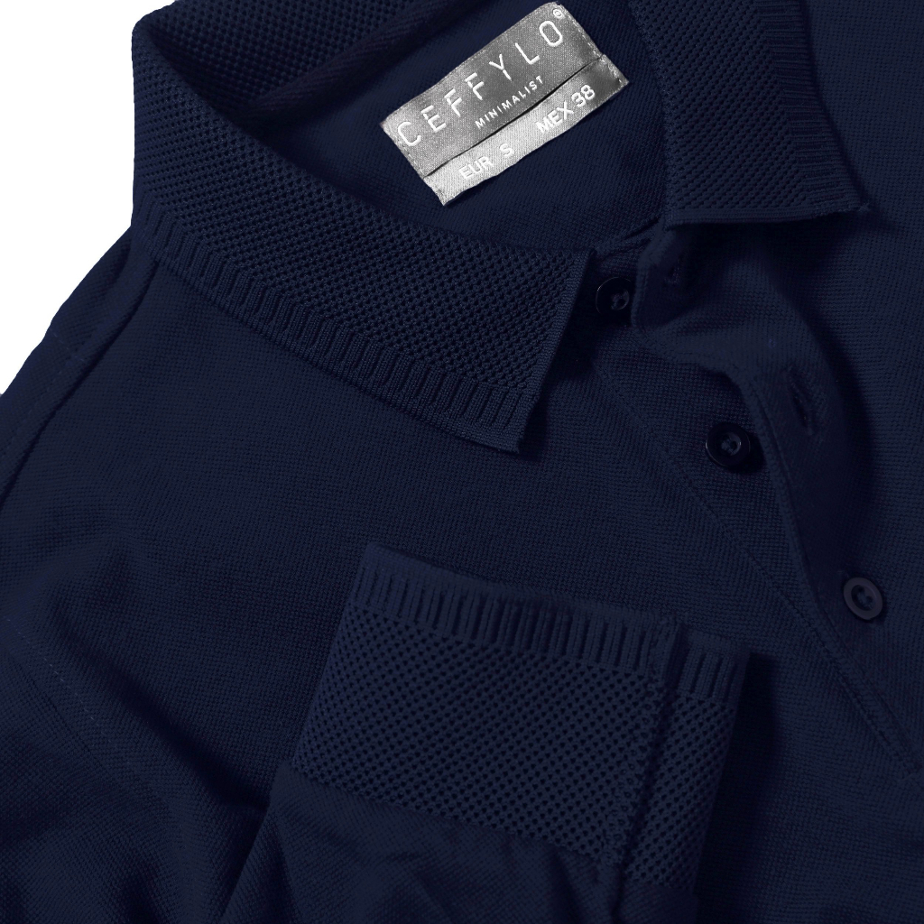 Áo Polo Nam Trơn Dài Tay Polido Chất Liệu Thoáng Mát Co Giãn Form Slimfit Thấm Hút Mồ Hôi Tốt Thời Trang Nam Hiện Đại