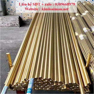 Đồng vàng tròn đặc phi 18 Dài 1m ( Đường kính rộng 18mm )
