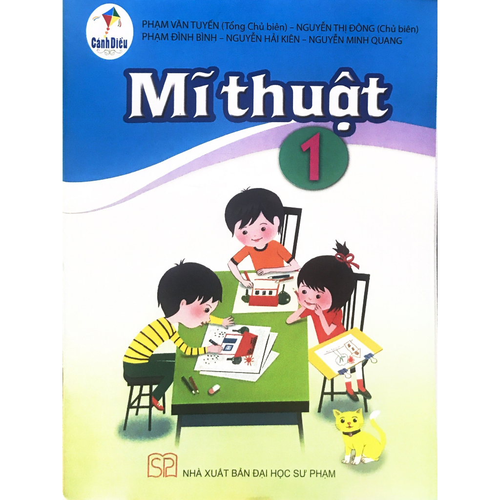 Sách Mĩ thuật 1 Cánh diều (bán kèm 1 đồng hồ học sinh giúp nhận biết thời gian)
