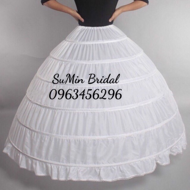 Tùng Phồng Cô Dâu Dành Cho Váy Cưới 6 Tầng Thép_Tùng 6 Gọng Làm Phồng Váy Cưới Cô Dâu_Tùng Váy 6 Tầng