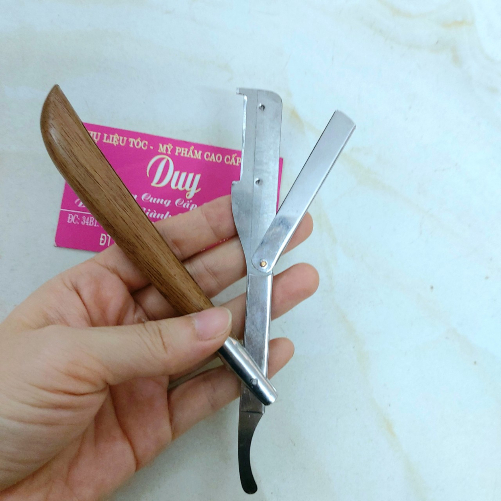 Dao cạo lông mặt bằng gỗ Thanh Sơn