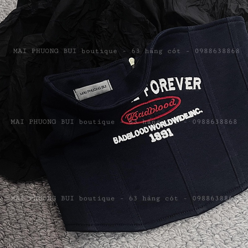 Áo Quây Chữ Thêu Khoá Đồng MPB