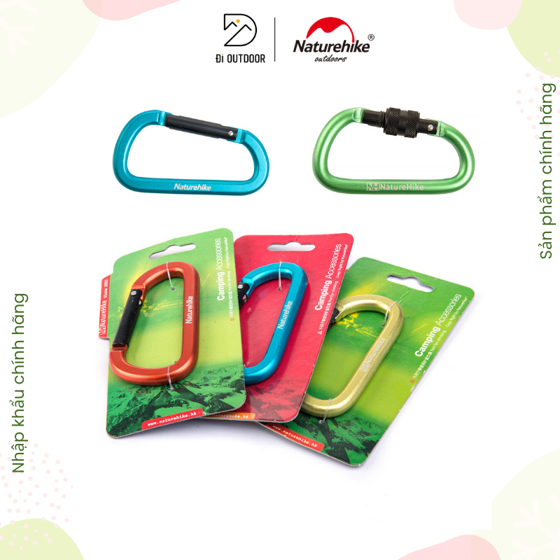 Móc Khóa Chữ D 8cm Naturehike NH15A001-H và NH15A008-D