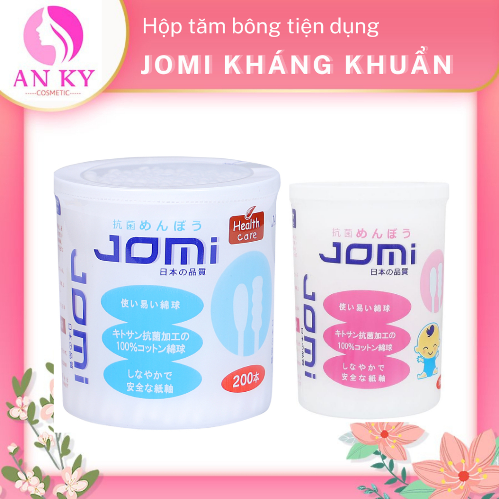 Tăm Bông JOMI Kháng Khuẩn 1 Đầu Xoắn, 1 Đầu Thường