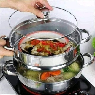 Nồi hấp inox 2 tầng đa năng