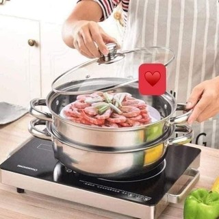 Nồi hấp inox 2 tầng đa năng