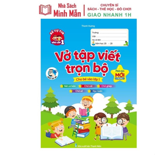 Sách - Vở Tập Viết Trọn Bộ Cho Bé Vào Lớp 1 - Phiên Bản Mới Nhất 5 Trong 1