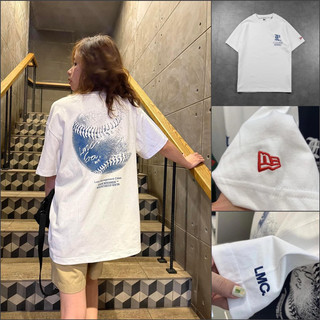 Áo thun new era lmc x signed ball tee wht new era chính hãng full tem tag