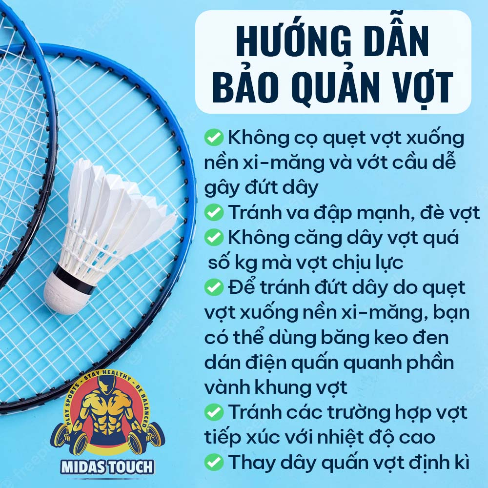 1 Chiếc Vợt Cầu Lông Căng 8kg Khung Hợp Kim Cacbon Siêu Bền Đẹp Tặng Ngay 1 Quấn Cán Vợt + 1 Trái Cầu + 1 Túi Đựng Vợt