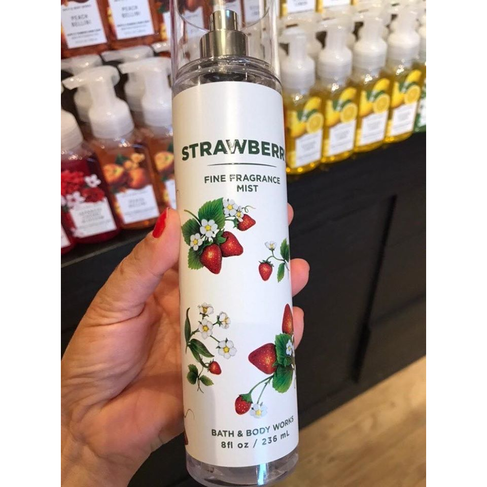 Xịt thơm Bodymist GIÁ RẺ STRAWBERRY ngọt thơm - Chiết 10ml