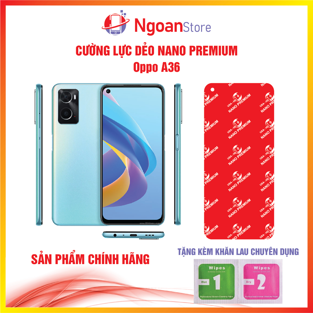 Cường lực dẻo Nano cho điện thoại Oppo A36 - Ngoan Store