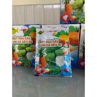 BỘT THẠCH RAU CÂU CON CÁ DẺO ( HỘP 12GÓI )