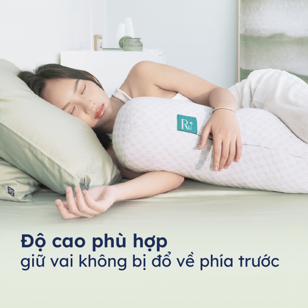 Gối Ôm Ru9 Phiên Bản Mới, Thiết Kế Công Thái Học, Sử Dụng Chất Liệu Foam Mềm Mại, Giúp Thoải Mái Khi Ôm & Ngủ Ngon