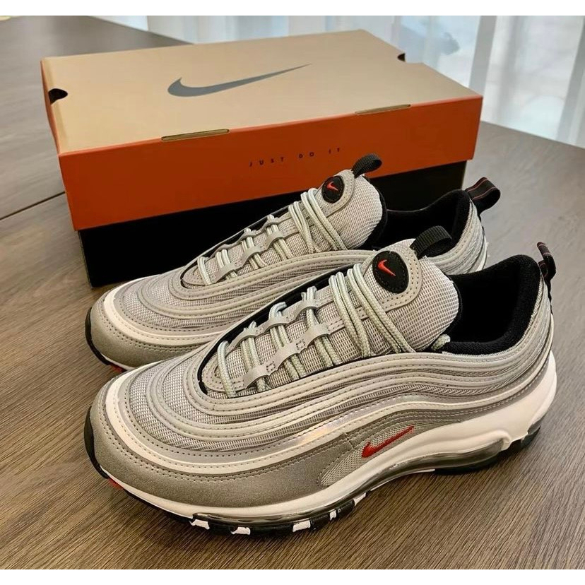 Giày Sneaker _Nike Air Max 97 2 màu xám,trắng Bản L.Auth đủ size nam nữ 36-43 full box bill