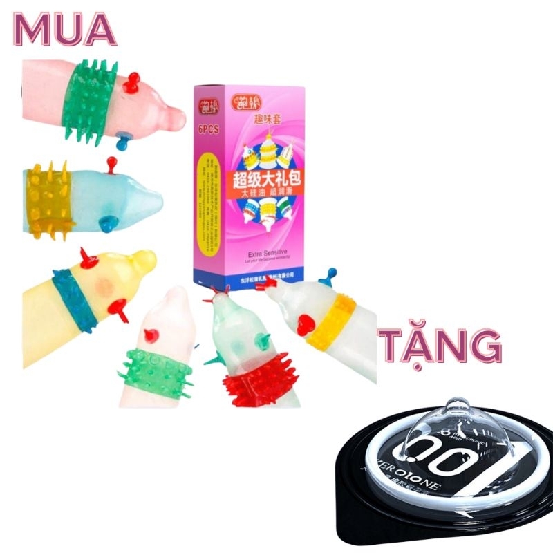 Bao cao siêu gân gai lớn Extra Sensitive kéo dài thời gian