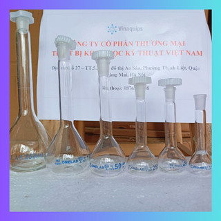 Bình định mức thủy tinh trắng