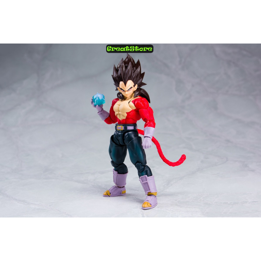 Mô hình Dragonball Son goku Vegeta super saiyan 4 FIGMA Ation Figure 16 cm cử động được