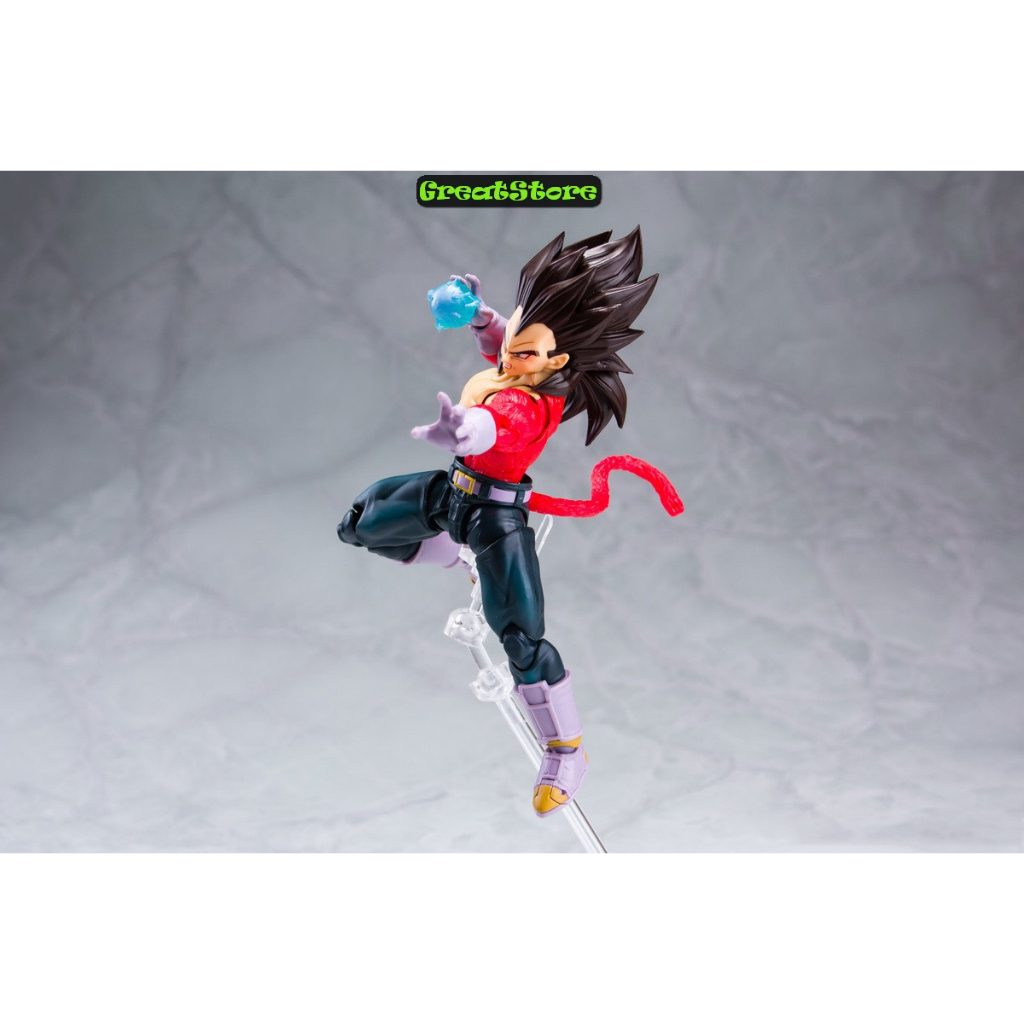 Mô hình Dragonball Son goku Vegeta super saiyan 4 FIGMA Ation Figure 16 cm cử động được